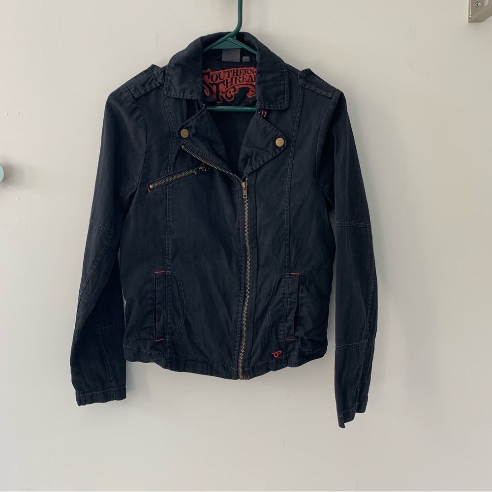 Southern Thread Moto Jacket Sz S
